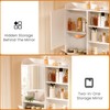 Pamapic Vanity Desk with Storage Mirror Model 2