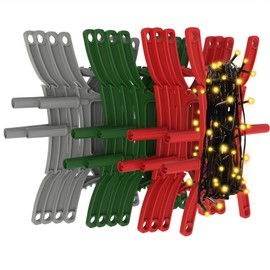 EDSRDUS 12PCS Rotating Handle Christmas Lights Storage Holder, Efficient & Durable,Tangle-Free Wires, Rope Winder for Ropes, String Lights, Fairy Lights, Wires, Garlands, Beads, Cords