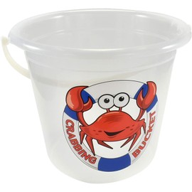 KandyToys Large Crab Bucket | Beach Bucket with Crab Design