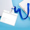 nuoshen 25pcs Waterproof Plastic Badge Holders Name Tag Clear Badge