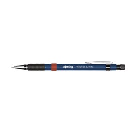 rOtring Visumax Mechanical Pencils - 0.7mm - Pack of 6 - Refillable - Twist Out Eraser - Rubber Grip (Dark Blue Barrels)