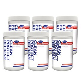 Diversey 100972004 Soft Care Hand Sanitizing Wipes, 70% Alcohol With Aloe & Vitamin D to Kill Germs & Moisturize Skin, Wintergreen Scent, 325-Wipes, 1-Canister (Pack of 6)