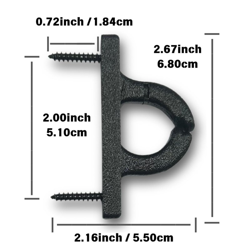 Pitoies 10 Pcs String Light Adjustable Dual Hooks, Screw in