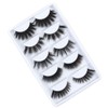 Mikinona 5pair Thick Faux Eyelashes for Women Lightweight Reusable Dramatic