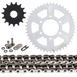 NICHE Drive Sprocket Chain Combo for Kawasaki Ninja 650 650R Versys Front 15 Rear 46 Tooth 520V O-Ring 114 Links