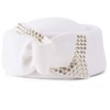 Lawliet Ladies Rhinestone Teardrop Fancy Wool Fascinator Cocktail Pillbox Cap