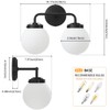 Deyidn Black Bathroom Light Fixtures Over Mirror, Modern Vanity Lighting