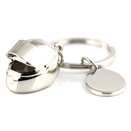 Maycom® Creativo motocicleta bicicleta Casco movible con visera de sol Anillo Llavero Keyfob 86044, Casco, Pequeño