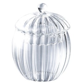 吉谷硝子 ティーフォーツー ウェーブシュガーポット YF-1013W