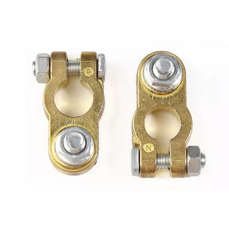 Unbranded 2PCS Brass Car Battery Terminal Connectors Top Post Battery