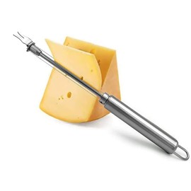 Stainless Steel Cheese Slicer Cheese Slicers Cheese Slicer with Wire Cheese Cutter Kitchen Cooking Tool Stainless Steel Double Wire Cheese Slicer Cheese Cutter with Fork Picker