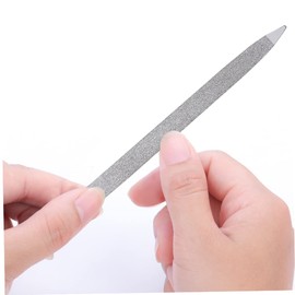 FOMIYES 2sets 7 Inches Stainless Steel Nail Sanding File Nail Buffing Tool Professional for Home or Salon Use 6pcs*2