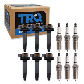 TRQ Ignition Kit Ignition Coil Spark Plugs Compatible with 11-23 Ford 13-19 Lincoln