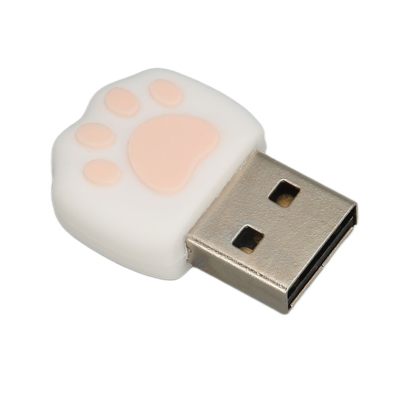 U Disk USB2.0 Hot Swap Cat Paw Shape Cartoon Style
