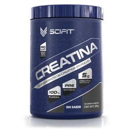 SCIFIT Creatina Monohidrato de Alta Pureza  500 g  100 Servicios  5 g de Creatina Sin Grasas  Sin Carbohidratos                                       