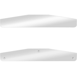 BLVD Mud Flap weights 1 Pair Stainless steel For Semi Trucks 24” X 4”