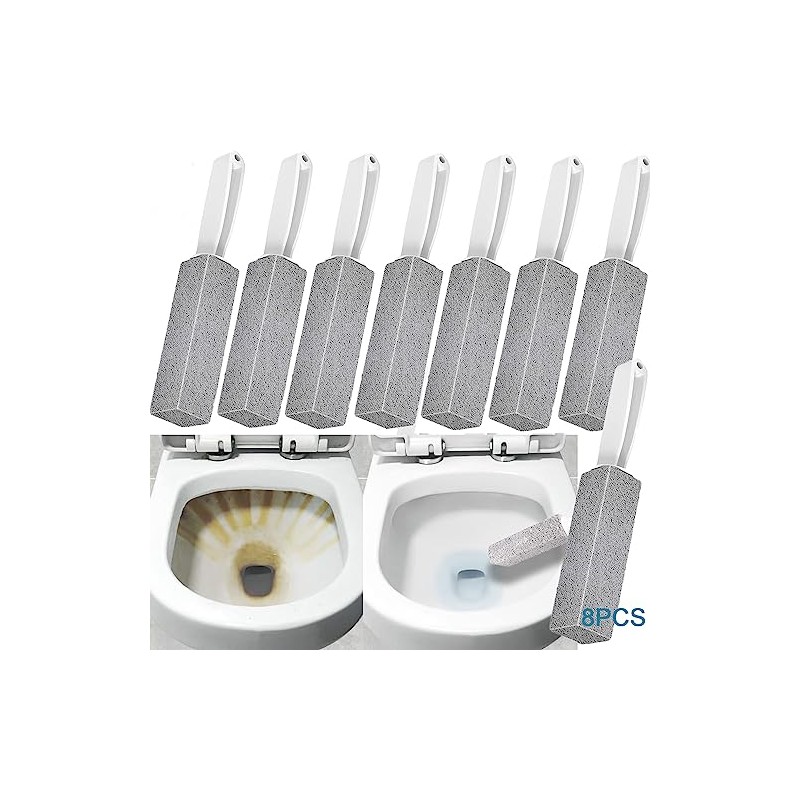8pcs Cepillos de Limpieza para Inodoros, Piedra Pomez para WC,