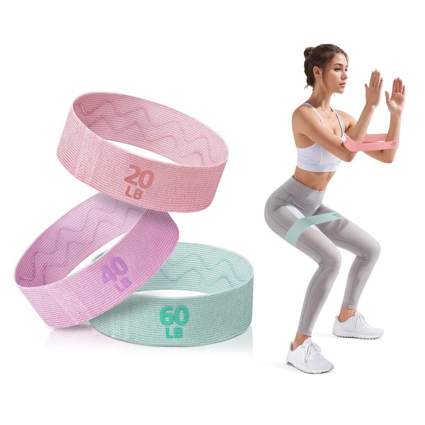 Versatile Resistance Bands for Exercise - 3 Adjustable Booty Bands