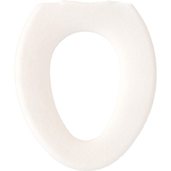 OKA Kando Ryoko (Well Dried) D Nature Toilet Seat Cover, Custom Fit for O-Shaped Toilet Seats, White
