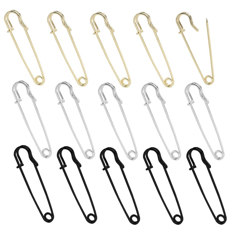 Large Extra Large Metal Safety Pins 2.7 Inch Ideal for