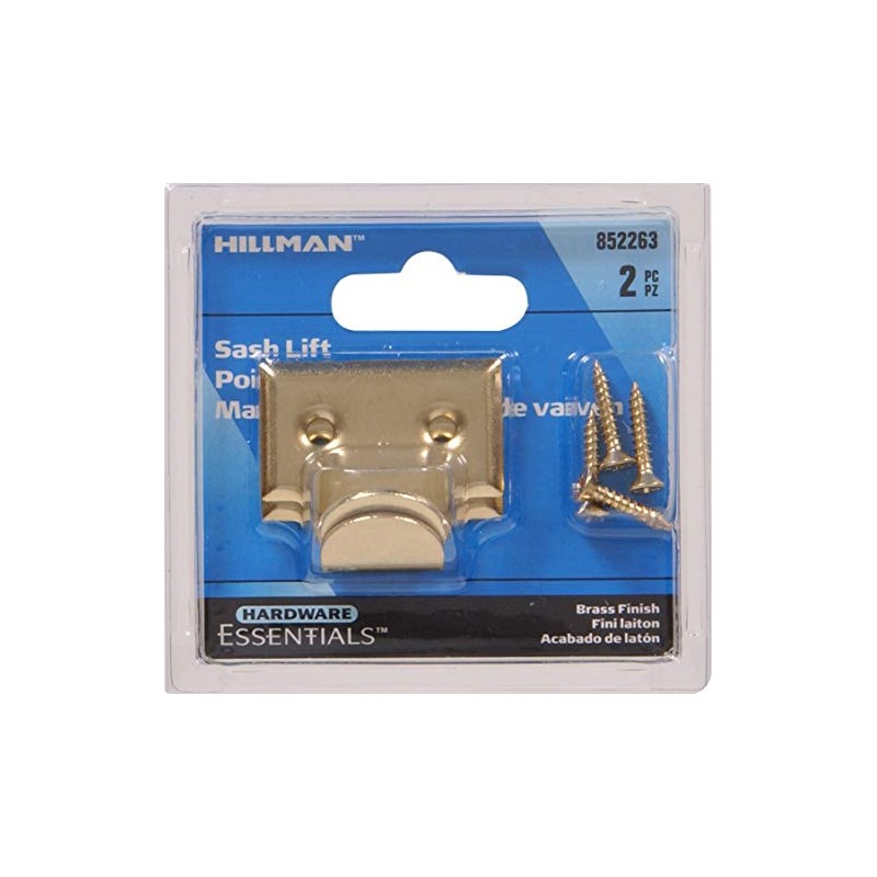 Hardware Essentials 852263 Sash Lift Hook 4" Brass - 2