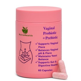 Probiótico  prebiótico vaginal para mujeres favorece el equilibrio del pH, combate la levadura y el mal olor, con Lactobacillus rhamnosus, reuteri,...