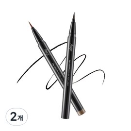 fmgt inkgraphy brush pen liner 0.6g, 02 ink brown, 2 pcs / fmgt 잉크그라피 브러쉬 펜 라이너 0.6g, 02 잉크브라운, 2개