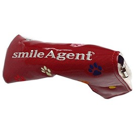 ゴルフパターカバー スマイルエージェント 肉球ピンタイプ マグネット式 (レッド)
