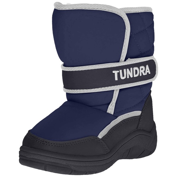Tundra Snow Kids Boot (Toddler/Little Kid),Navy,7 M US Toddler