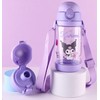 Everyday Delights Kuromi Water Bottle Double Covers with Straw and