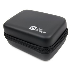 DURAGADGET Premium Hard Shell EVA Box Case in Black with Carabiner Clip & Twin Zips - Compatible with Canon IVY Mini Photo Printer