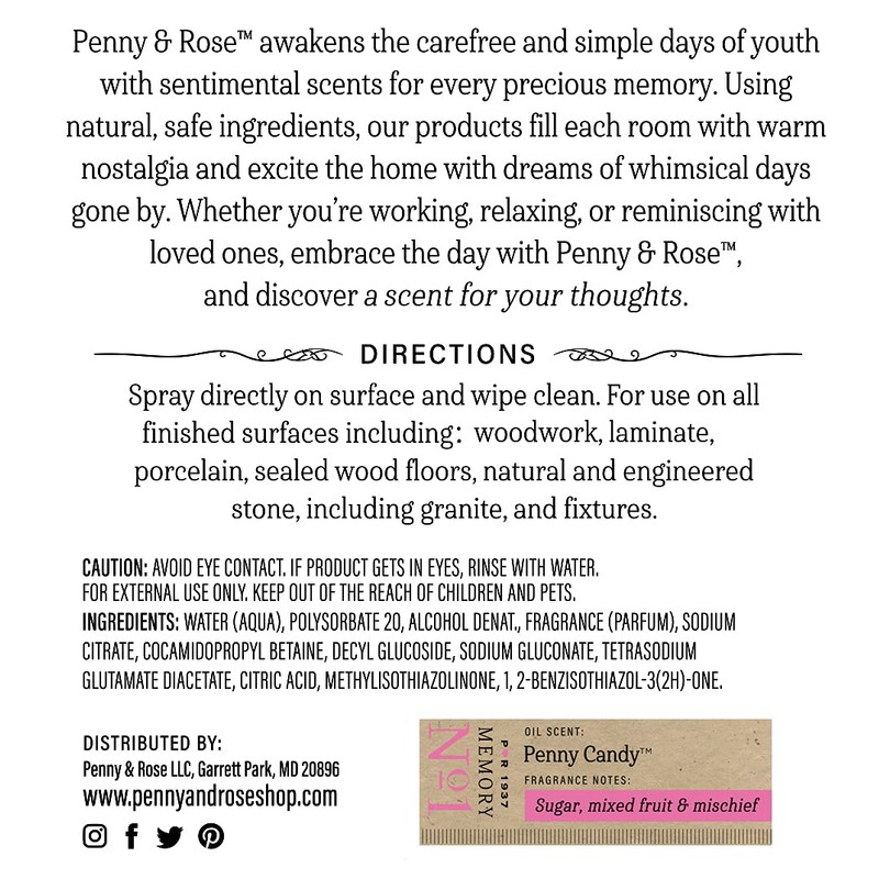 Penny & Rose Surface Cleaner | Penny Candy Scent