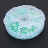 2Boxes Gradient Imitation Pearl Semicircular Nonporous Flat Back Decorative Accessories