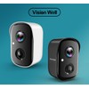 Vision Well wireless camera, rechargeable, waterproof, 1080P HD, real-time video,