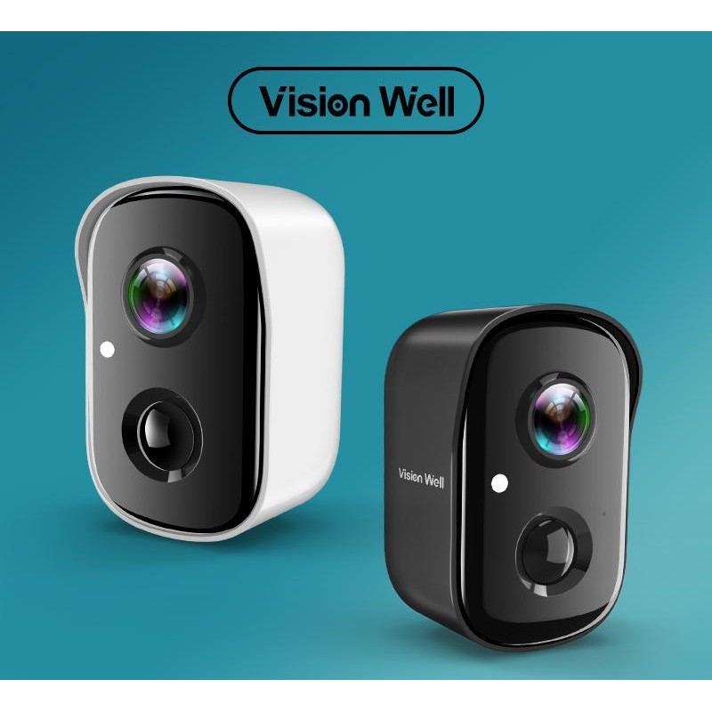 Vision Well wireless camera, rechargeable, waterproof, 1080P HD, real-time video,