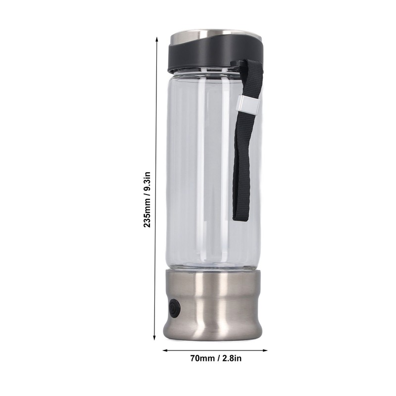 410ML Portable Hydrogen Water Generator 1200‑1400PPB Hydrogen Rich Water Maker