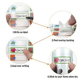 Name Labels for Kids Stuff Daycare, Waterproof Daycare Labels for School Supplies, 144 PCS Water Bottle Label, Name Tag Stickers for Day Care Essentia