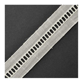 1-3/8" Faggoting Cotton Ladder Lace Trim by 2-Yards, Off White, TR-11093B