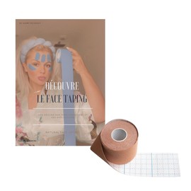 Kinesiology Tape for Face Taping, Application Guide Included, Smoothes fine lines and wrinkles. Relaxes facial muscles.