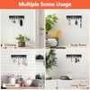 FIPUTE Key Holder for Wall,Metal Key Hanger with 7 Hooks,Key