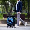 Bigcardesigns Travel Luggage Cover Neon Dolphin Print Suitcase Protector Fit