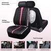 CAR PASS 3D Air Mesh Seat Covers for Car, Leather