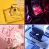 Anopono Acrylic Base Acrylic Base Transparent Round Pedestal Display Round