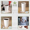 AME D’ESSENCE (50 PC) 8 Ounce Espresso Cups with Dome