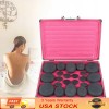 Professional Portable Massage Stone Heater Kit with 20 Therapy Hot