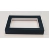 4x4 Shadowbox Gallery Wood Frames - Black DEEP Shadow Box