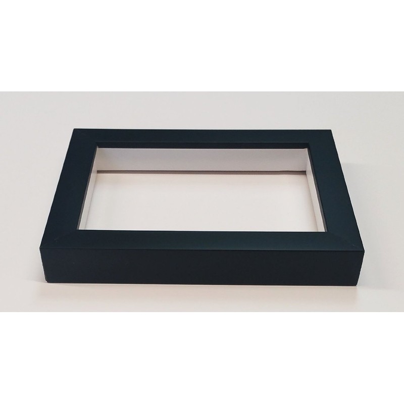 4x4 Shadowbox Gallery Wood Frames - Black DEEP Shadow Box