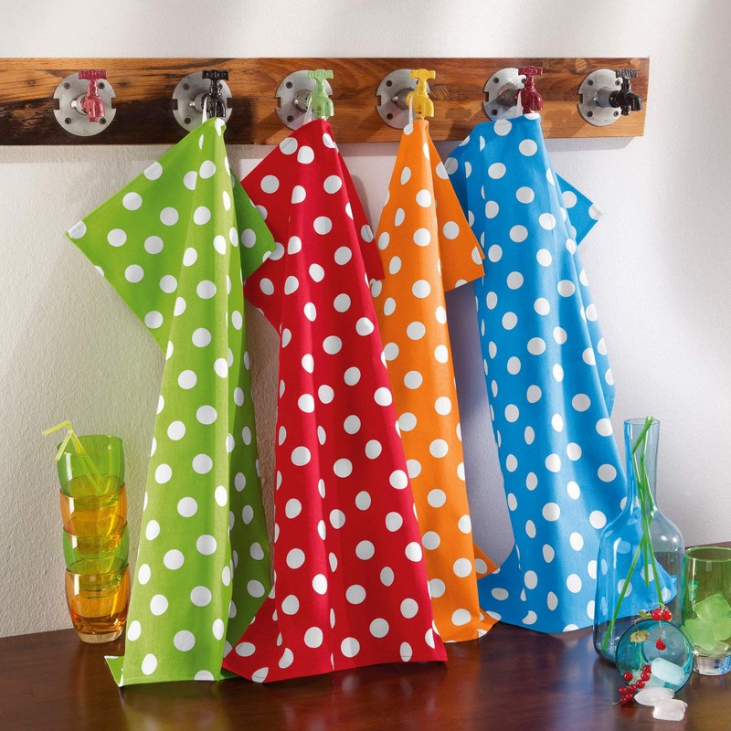 Erwin Müller 4-pk dish towels cotton colourful size 50x70 cm