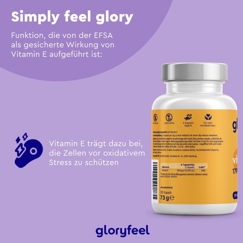 Vitamin E Capsules - Most Stable Premium Raw Material (DL-alpha-Tocopheryl