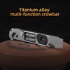 ResafeLy Titanium Pry Bar,Multi-tool,EDC Tool,Versatile Pry Tool,Bottle Opener,Wrench,Ratche screwdriver,Nail puller,Crowbar